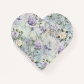 Romantic Purple Lavender Cream Floral ノートブック (正面)
