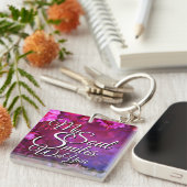 Romantic Quote Keychain Small Valentine's Gift キーホルダー (正面右)
