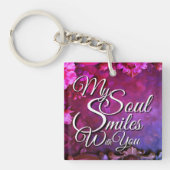 Romantic Quote Keychain Small Valentine's Gift キーホルダー (正面)