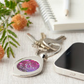 Romantic Quote Metal Keychain Small Valentine's キーホルダー (側面)