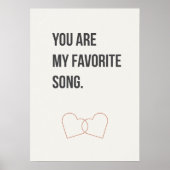 Romantic Quote Wall Art, Minimal Love Decor ポスター (正面)