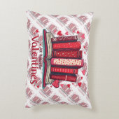 Romantic Reading Vibes Cozy Valentine Gift アクセントクッション (裏面(縦))