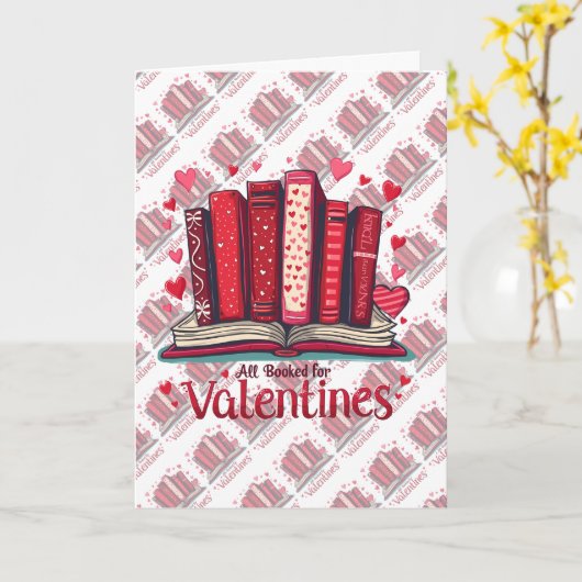 Romantic Reading Vibes Cozy Valentine Gift カード (黄色い花)