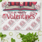 Romantic Reading Vibes Cozy Valentine Gift  キッチンタオル (折り畳み)