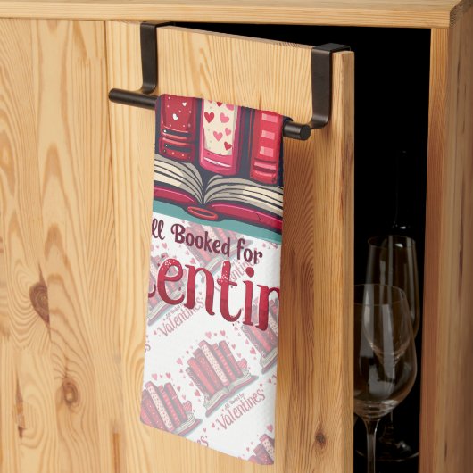 Romantic Reading Vibes Cozy Valentine Gift  キッチンタオル (三つ折り)