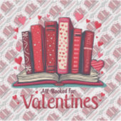 Romantic Reading Vibes Cozy Valentine Gift シール (正面)