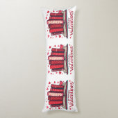 Romantic Reading Vibes Cozy Valentine Gift ボディピロー (裏面 (縦))