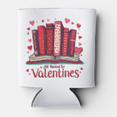 Romantic Reading Vibes Cozy Valentine Gift 缶クーラー (正面)