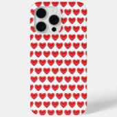 Romantic Red 3D Heart Pattern Classic Valentine's  Case-Mate iPhoneケース (裏面)
