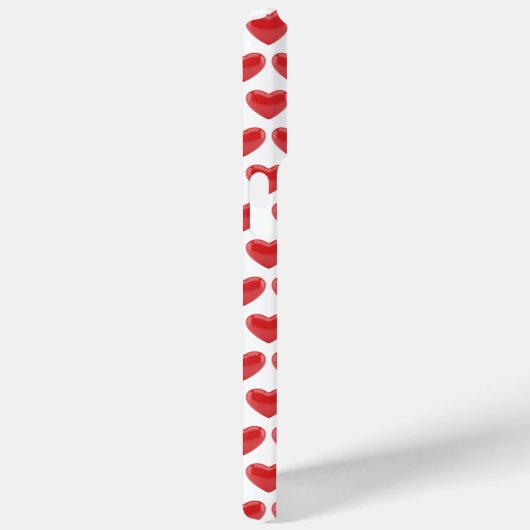Romantic Red 3D Heart Pattern Classic Valentine's  Case-Mate iPhoneケース (裏面 / 右)