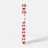 Romantic Red 3D Heart Pattern Classic Valentine's iPhoneケース (右側面)