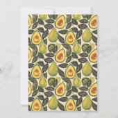 Romantic Red and Beige Photo 招待状 (裏面)