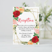 Romantic Red and Orange Roses エンクロージャーカード (スタンド正面)