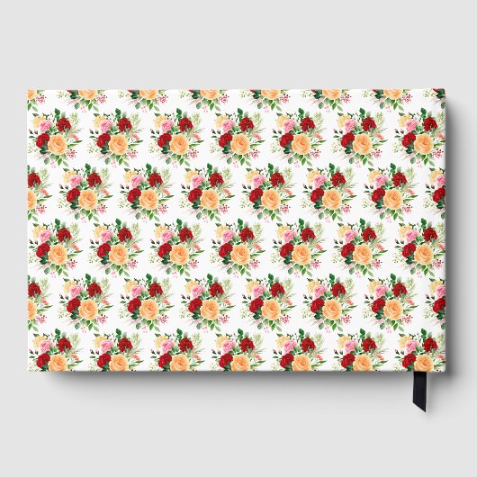 Romantic Red and Orange Roses ゲストブック (裏面)