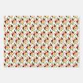 Romantic Red and Orange Roses  ラッピングペーパーシート (正面)