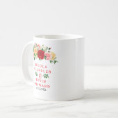 Romantic Red and Orange Roses Wedding コーヒーマグカップ (正面左)