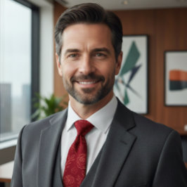 Romantic Red Floral Elegance ネクタイ