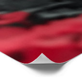 Romantic Red Flowers Couple Square Wall Poster ポスター (角)