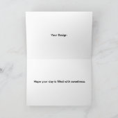 Romantic Red Heart Valentine Greeting Card サンキューカード (内部)