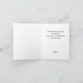 Romantic Red Hearts & Flowers Valentine’s Card  シーズンカード (内部)