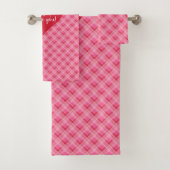 Romantic Red Hearts Valentine Bath Towel Boyfriend バスタオルセット (インサイチュ)