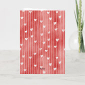 Romantic Red Love Hearts  カード (裏面)