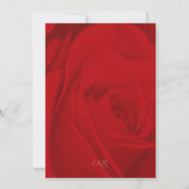 Romantic Red Rose Birthday Card サンキューカード (裏面)