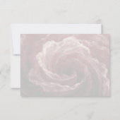 Romantic Red Rose Burgundy Response Card 出欠カード (裏面)