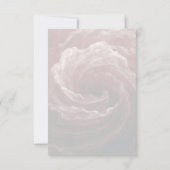Romantic Red Rose Burgundy Thank You Card サンキューカード (裏面)
