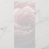 Romantic Red Rose Burgundy Wedding Menu メニュー (裏面)