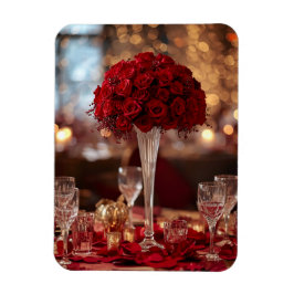 Romantic Red Rose Valentine Decorative Photo マグネット