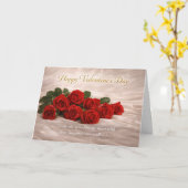 Romantic Red Roses Valentine’s Day Greeting Card カード (黄色い花)