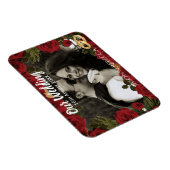 Romantic Red Roses Wedding Day Keepsake Photo マグネット (右側)