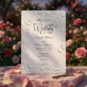 Romantic Regency Era Cupid Violinist Wedding 招待状