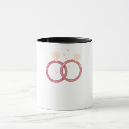 Romantic Ring Mug – Engagement & Wedding Gift マグカップ (中央)