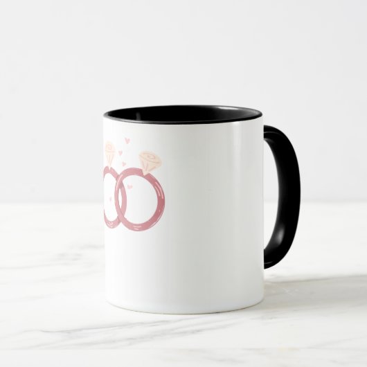Romantic Ring Mug – Engagement & Wedding Gift マグカップ (正面右)