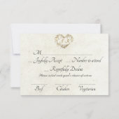 Romantic Rose Arc - Emerald RSVP Card (裏面)