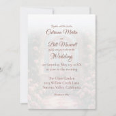 Romantic Rose Arch Pink Door Wedding Invitation 招待状 (正面)