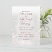 Romantic Rose Arch Pink Door Wedding Invitation 招待状 (スタンド正面)