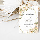 Romantic Rose Bloom Wedding | Elegant Floral Party 招待状