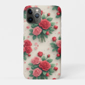 Romantic Rose Bouquet Luxe ✨ Pink Red Floral Case-Mate iPhoneケース (裏)