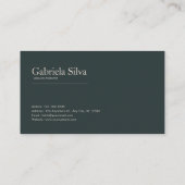 Romantic Rose Floral and Misty Mountain Landscape 名刺 (裏面)