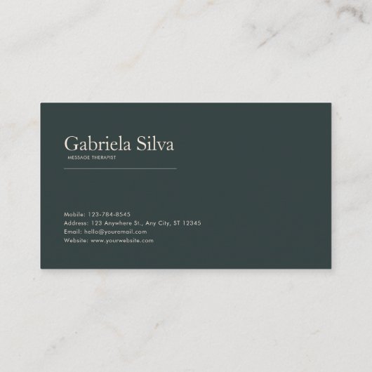 Romantic Rose Floral and Misty Mountain Landscape 名刺 (裏面)