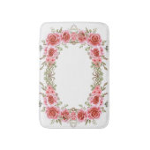 Romantic Rose Frame Memory Foam Bath Mat バスマット (正面縦)