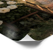 Romantic Rose Garden Archway Dreamscape ポスター (コーナー)