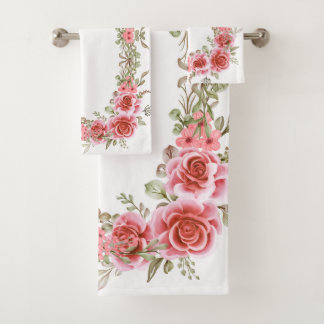 Romantic Rose Garden Bathroom Towel Set バスタオルセット