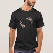 Romantic Rose Heart Tシャツ (正面)