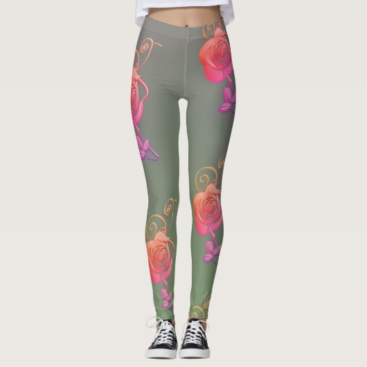Romantic Rose Leggings レギンス (正面)