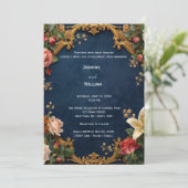 Romantic Rose Wedding Invitation Set 招待状 (スタンド正面)