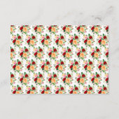 Romantic Roses Floral Wedding Honeymoon Fund エンクロージャーカード (裏面)